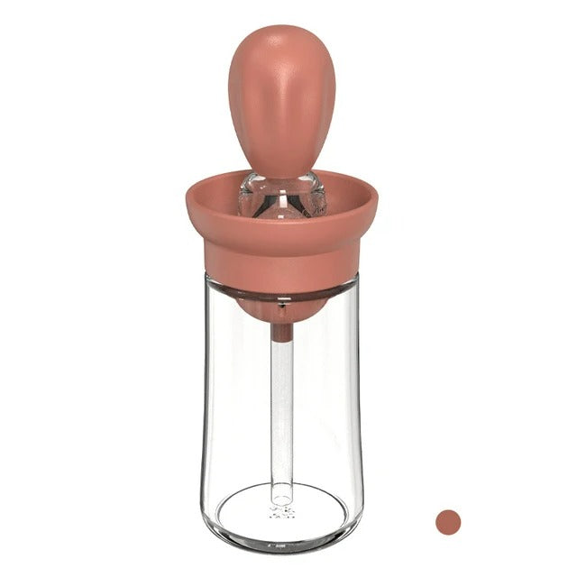 Siliconen Ölflasche mit Bürstenkopf – 180ml, Präzise Dosierung für Küche & BBQ