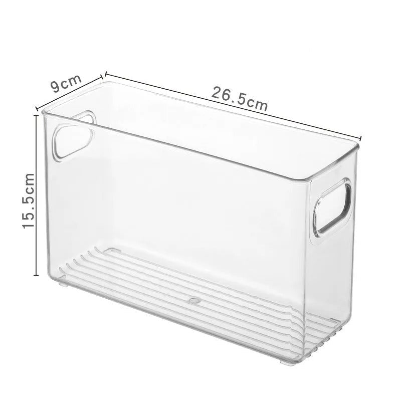 Kühlschrank-Organizer aus klarem Kunststoff