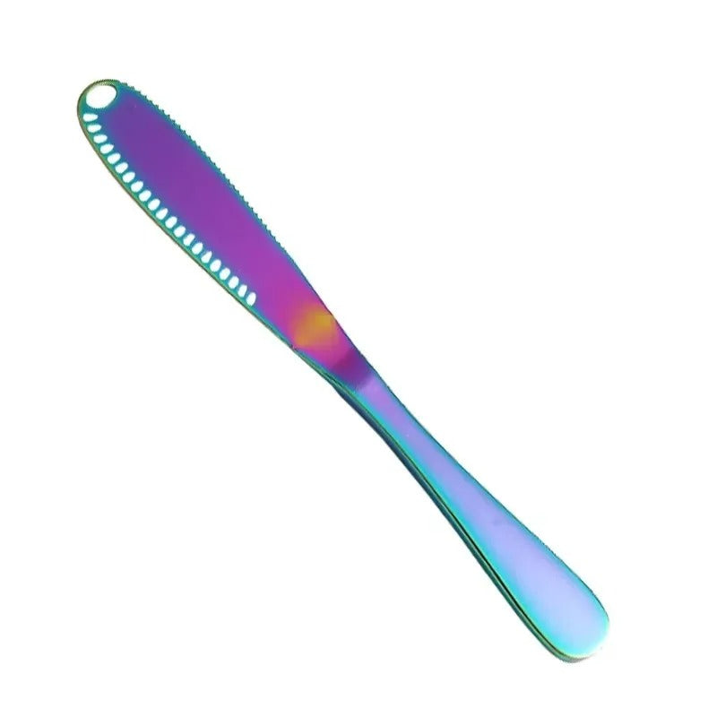 Buttermesser Edelstahl mit Löchern – Vielseitiges Küchenutensil für Butter, Käse und Brotaufstriche