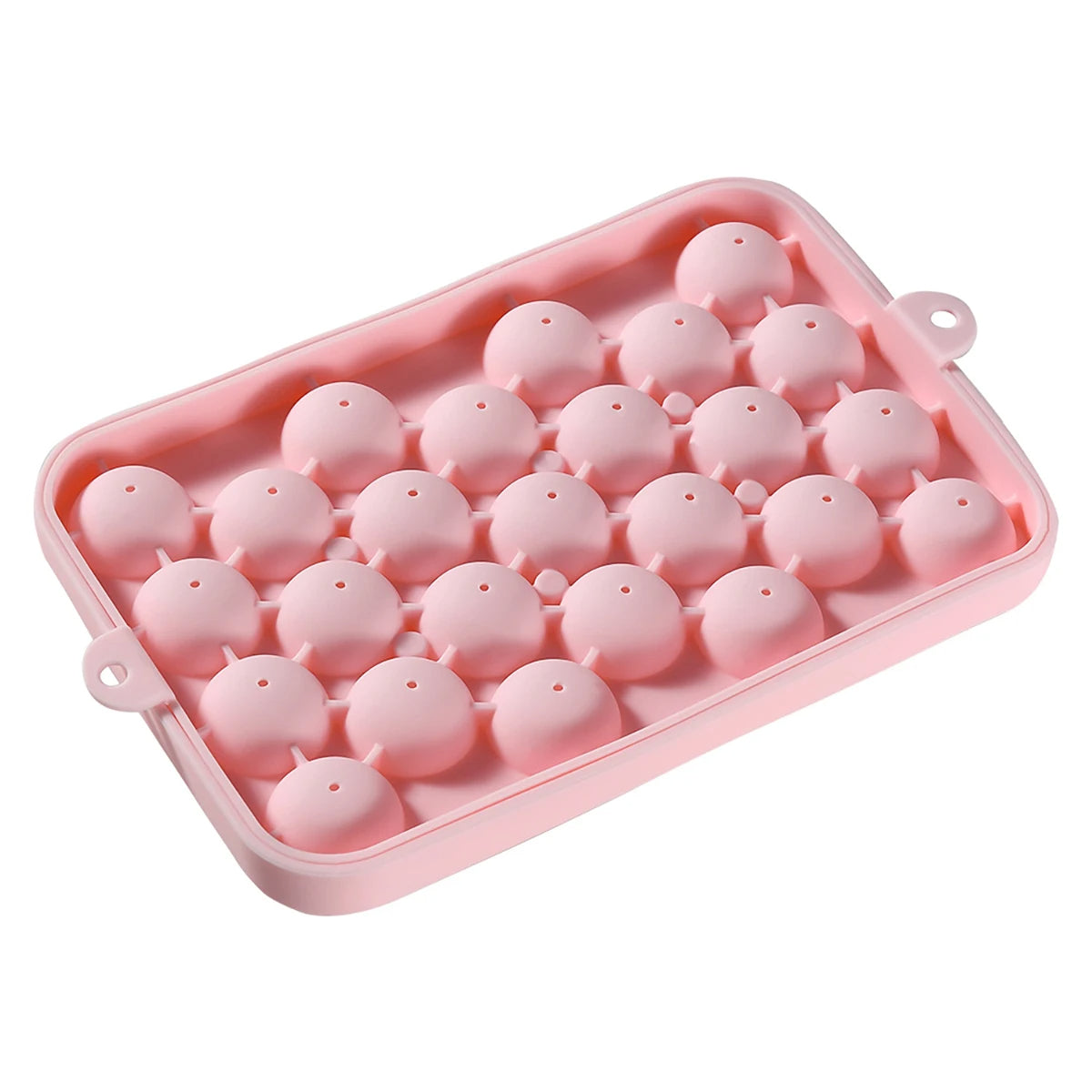 Eiswürfelform Silikon – 2er Set mit 25 Fächern – Leichtes Lösen – Mit Deckel