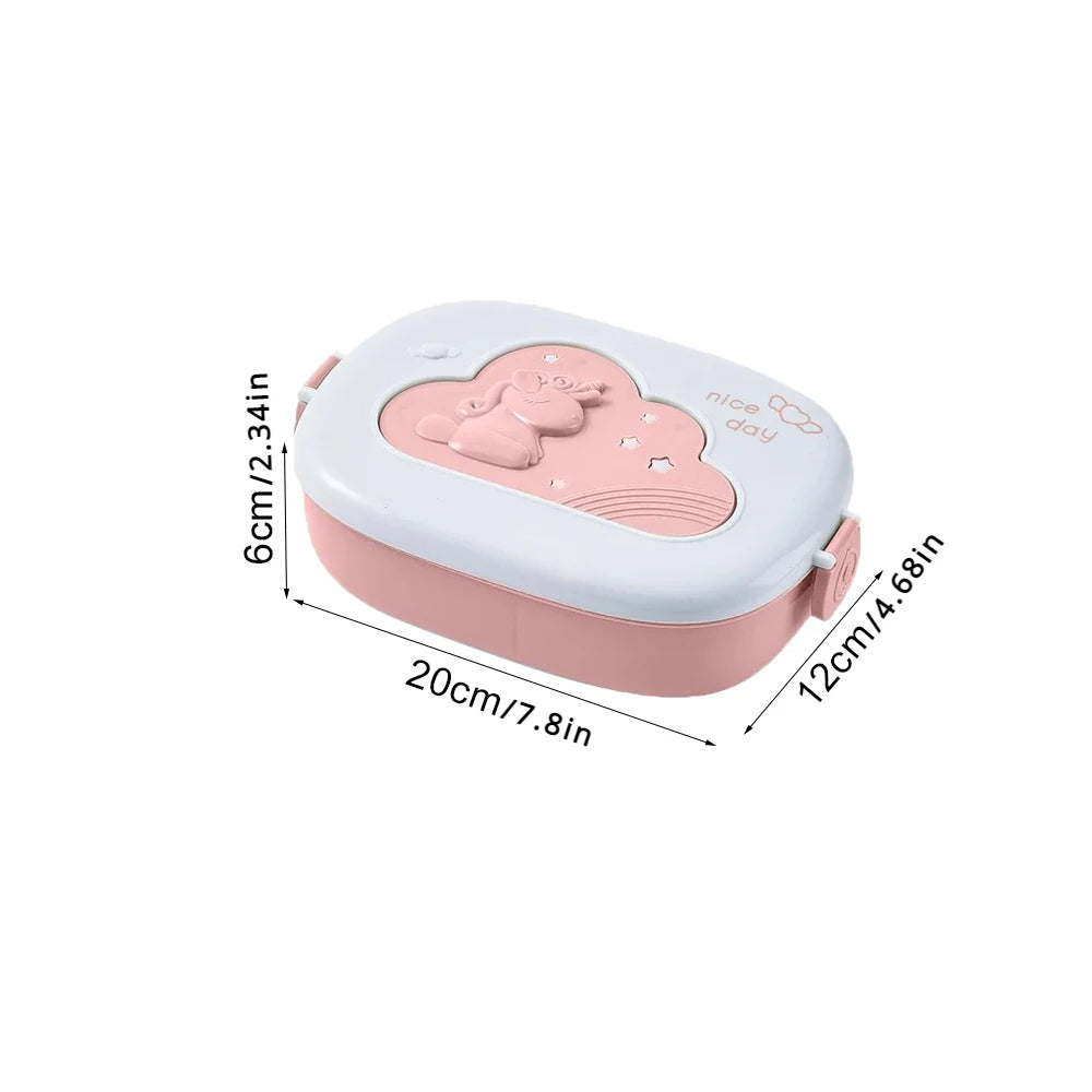 Bento Lunchbox für Kinder – 3 Fächer, Mikrowellengeeignet, Auslaufsicher