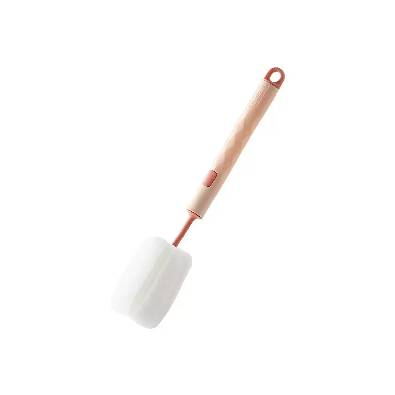 2er Set Soft Sponge Cup Brush, Lange Griffe, Flaschen- & Glasbürste für Reinigung von Gläsern, Tassen und Flaschen – Spülbürste für Küche