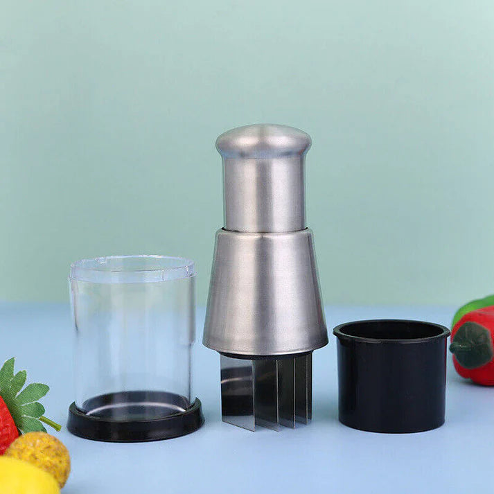 Multifunktionaler Gemüseschneider, Robuste Edelstahlklingen, Schnell & Präzise