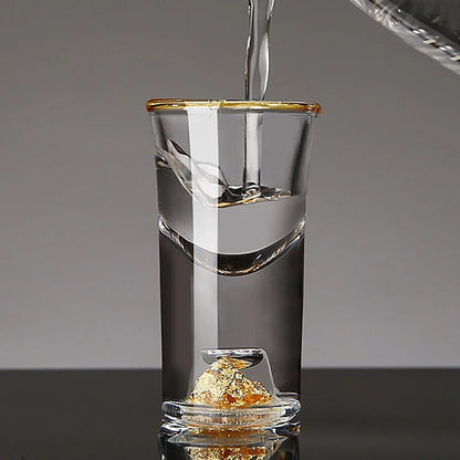 Vodkaglas | Doppelwandig | Bruchsicheres Design | Kristallglas