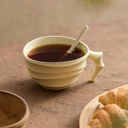 Keramiktasse | Vintage-Design | Wärmespeichernd | Spülmaschinenfest