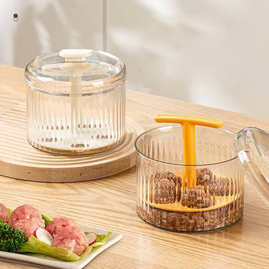 Edelstahl Fleischbällchen Former – Gleichmäßige Bällchen ohne klebrige Hände – Robustes Küchenutensil