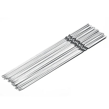 BBQ Grillspieße Set – Edelstahl 304 – 10 Stück, 28 cm – Hitzebeständig & Rostfrei