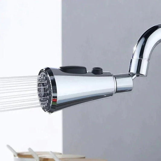 360° Einstellbarer Wasserhahnfilter, Sprühkopf mit 3-Modi, Wassersparender Anti-Spritz-Aufsatz