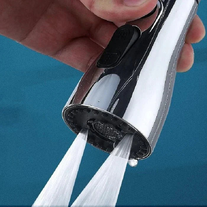 360° Einstellbarer Wasserhahnfilter, Sprühkopf mit 3-Modi, Wassersparender Anti-Spritz-Aufsatz