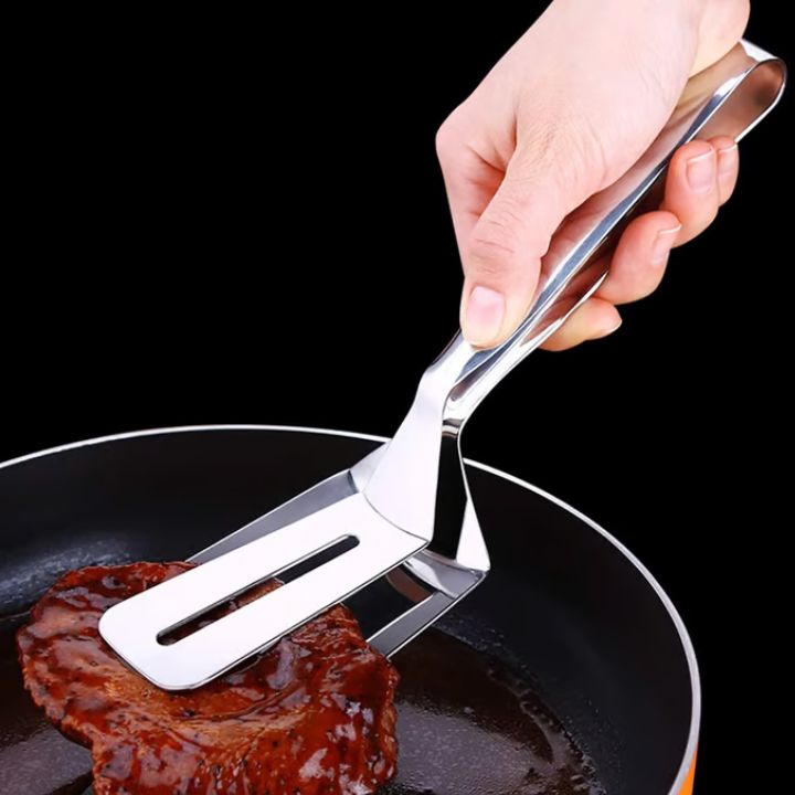 Doppelseitiger Schaufelclip aus Edelstahl – Praktisches Küchenutensil für Servieren und Greifen