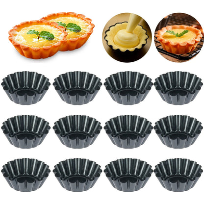 Muffinform | Antihaft | Gleichmäßige Wärmeverteilung | Metall (12 Stück)