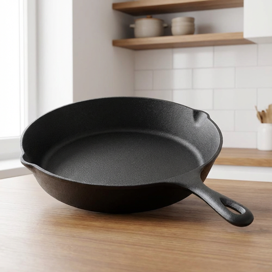 Gusseisenpfanne mit Ausgießern