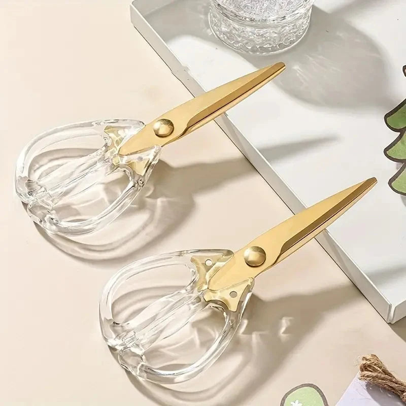 Küchenschere – Vielseitig & Scharf – Transparenter Griff – 21 x 8,8 cm