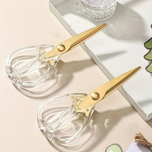 Küchenschere – Vielseitig & Scharf – Transparenter Griff – 21 x 8,8 cm