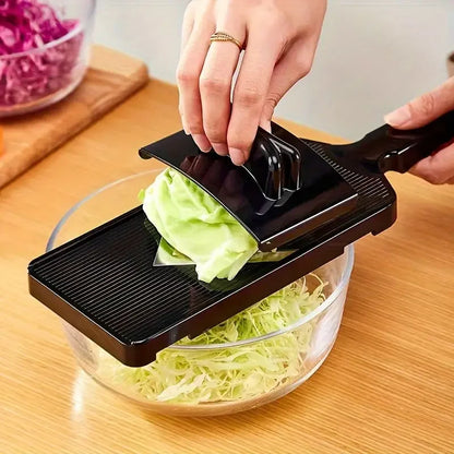 Edelstahl Gemüsereibe mit Handgriff – Vielseitige Reibe für Gemüse, Käse und Schokolade