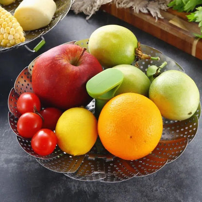 1+1 Gratis | Faltbarer Dampfgarer aus Edelstahl – Für gesundes Kochen Mivoza Deutschland