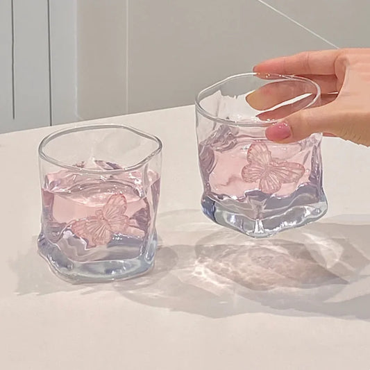 Kristallglas Set – 2er Set Twist-Design – 250 ml – Hochwertiges Glas für Whisky, Saft & Cocktails