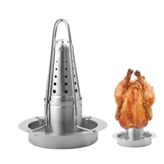 Bierdosen-Hähnchenhalter – Edelstahl Grillgestell für saftiges Geflügel – Antihaft, Stabil, BBQ & Backofen