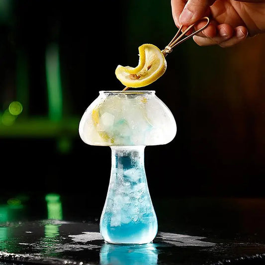 Pilzförmiges Cocktailglas – 260 ml – Transparentes Glas – Vielseitig einsetzbar