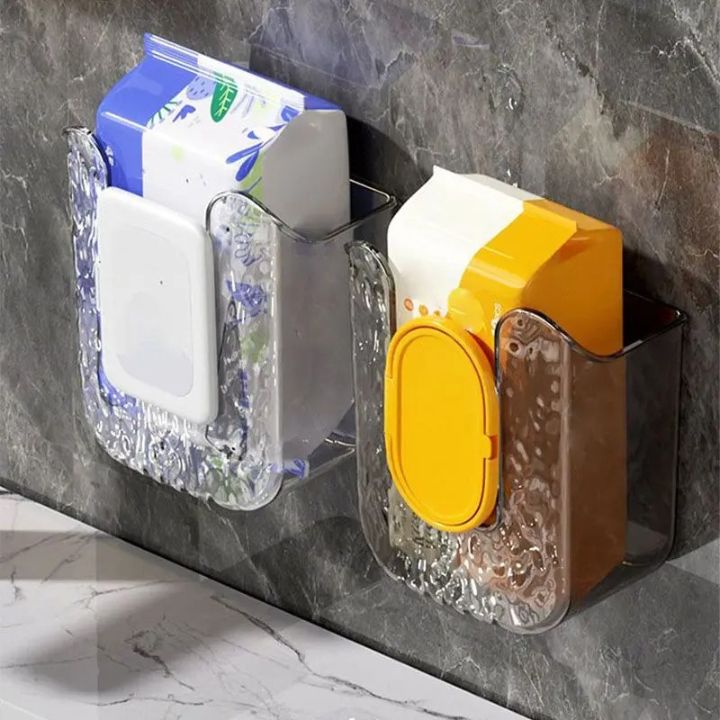 Selbstklebende Aufbewahrungsbox für Küchentücher – Wandhalter, Platzsparend, Ohne Bohren