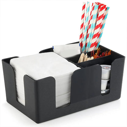 Bar Caddy Organizer – Kompakte Servietten- und Strohhalmhalterung für Bar, Restaurant & Zuhause