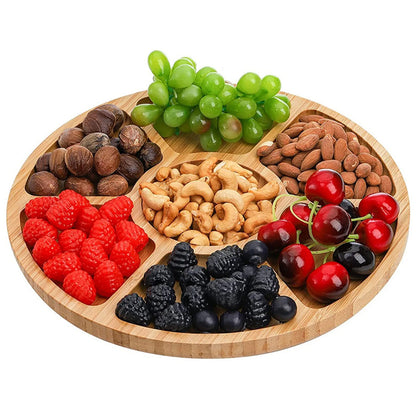Bambus Snackschale mit 5 Fächern – Ø 20 cm