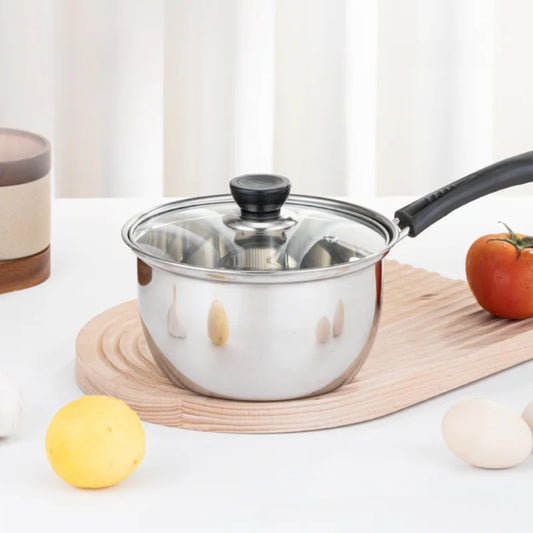 Edelstahl Soßentopf 18 cm – Antihaft, Hitzebeständig, Ideal für Milch, Kaffee & Suppe