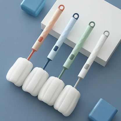 2er Set Soft Sponge Cup Brush, Lange Griffe, Flaschen- & Glasbürste für Reinigung von Gläsern, Tassen und Flaschen – Spülbürste für Küche