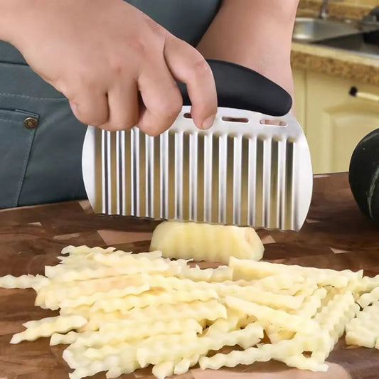 Edelstahl Pommes Schneider – Robuste Kartoffel- und Gemüseschneider, Langlebig & Effizient
