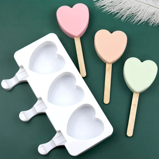 Eiswürfelform Herz & Pfote – Set aus 2 – Silikon, Lebensmittelecht – Für Schokolade, Pudding & Backen