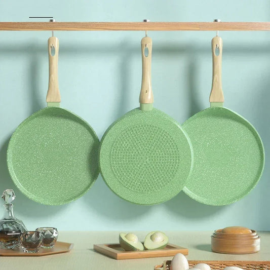 Antihaft Pfanne 18 cm – Leichte Pancake Pfanne für Crêpes, Eier & Pizza – Induktion & Gasherd geeignet