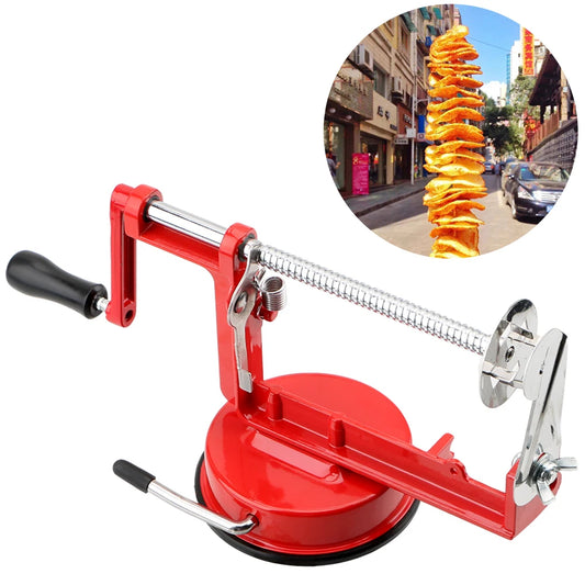 Manueller Spiralschneider aus Edelstahl – Perfekt für Kartoffelspiralen & Gemüsechips