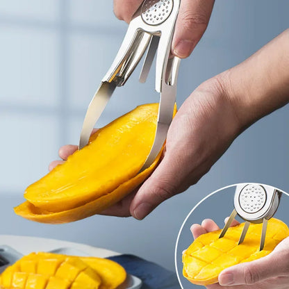Mango Schneider & Entkerner – 2-in-1 Mango Dunschiller & Fruchtschneider für die Küche