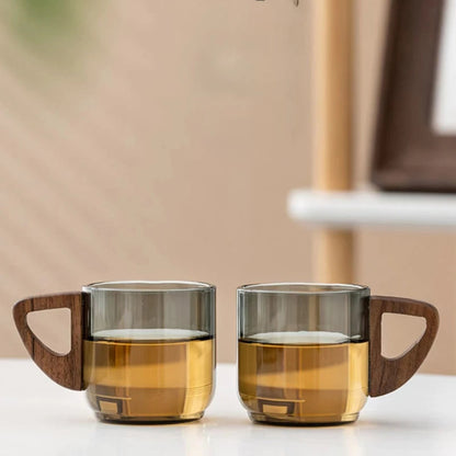Teeglas-Set | Hitzebeständig | Elegantes Design | Glas (2 Teegläser)