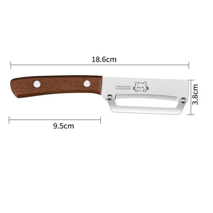 Hochwertiges Schälmesser mit Holzgriff – Obst- und Gemüseschäler, 18,6 cm