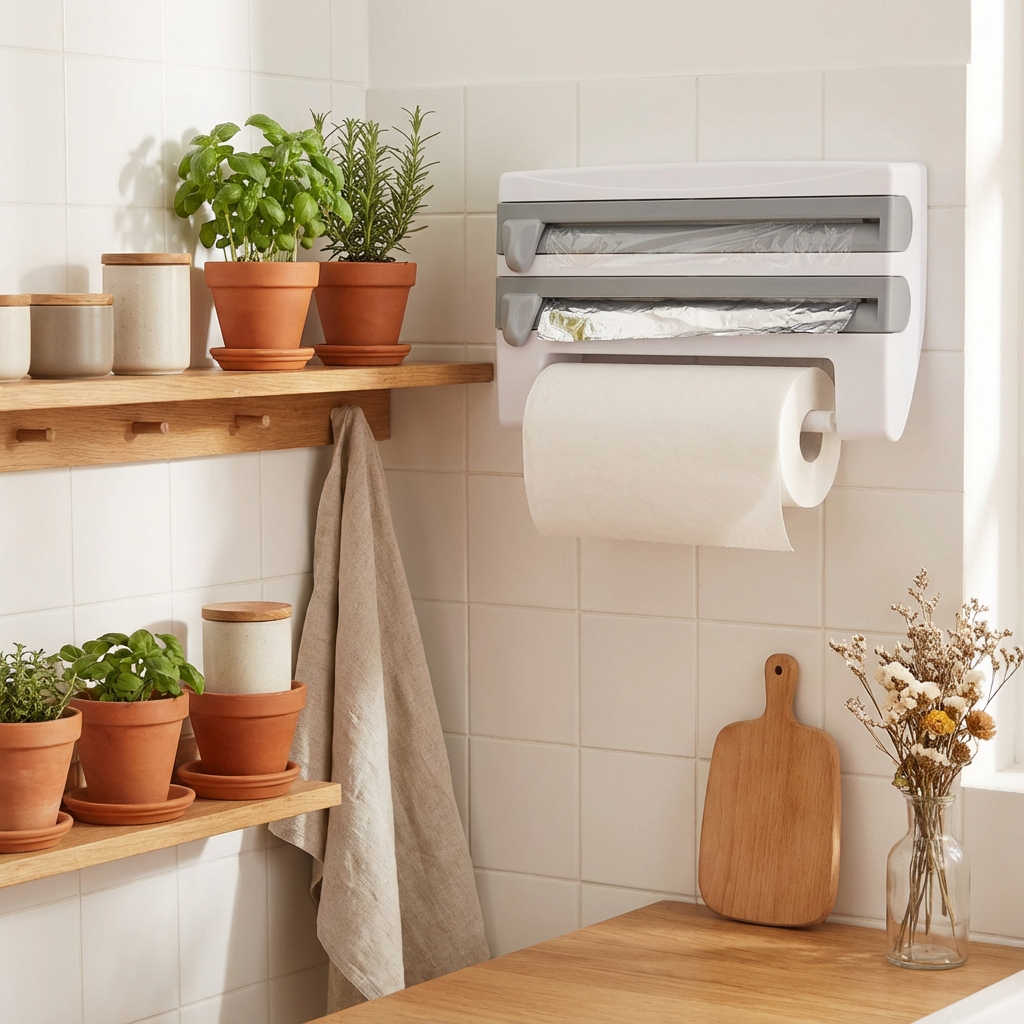 Wandspender für Folien und Küchenrollen