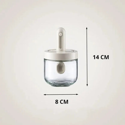 Glas-Kräuterdose | Antihaft | Luftdicht verschlossen | Glas