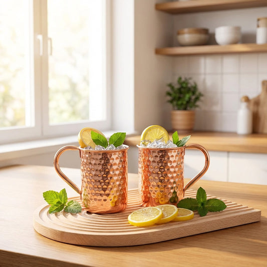 Kupferbecher aus Edelstahl