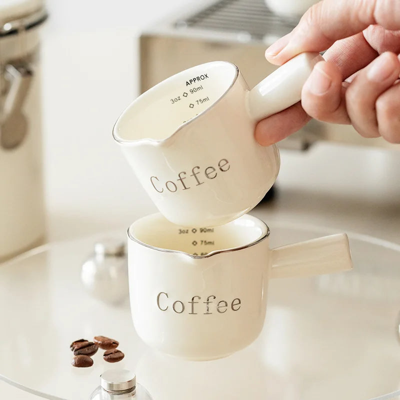 Mini Milchkanne aus Keramik – 100 ml für Latte Art & Kaffee