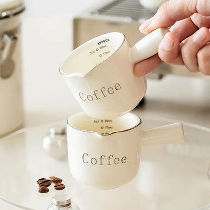 Mini Milchkanne aus Keramik – 100 ml für Latte Art & Kaffee