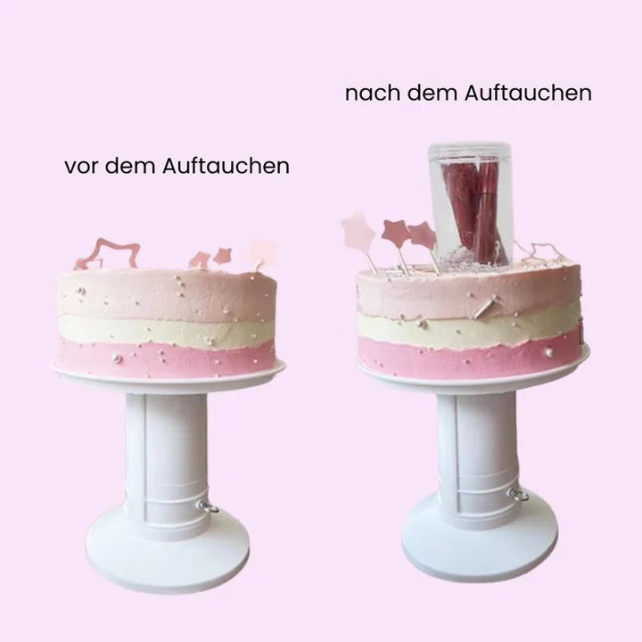 Umweltfreundlicher Kuchenständer mit Überraschungsspielzeug, Mehrfarbig, 2 Etagen