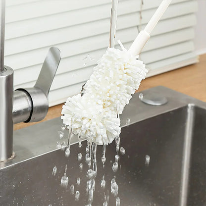 Set aus 2 Glasreinigern mit langem Griff – Spons Borstel Cup Scrubber für Weingläser, Flaschen und Haushaltsreinigung – Küchenschwämme für Glaswaren, 26/40 cm x 9 cm x 6 cm