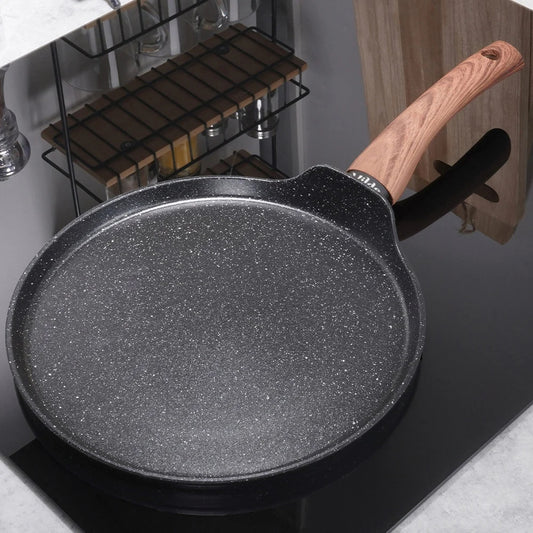Pfannkuchenpfanne mit Granit-Antihaftbeschichtung 24 cm – Aluminium, Induktionsgeeignet