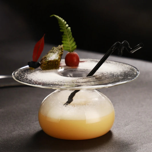 Molekular Cocktailglas – UFO-Design – 420 ml – Ideal für Cocktails & Sashimi