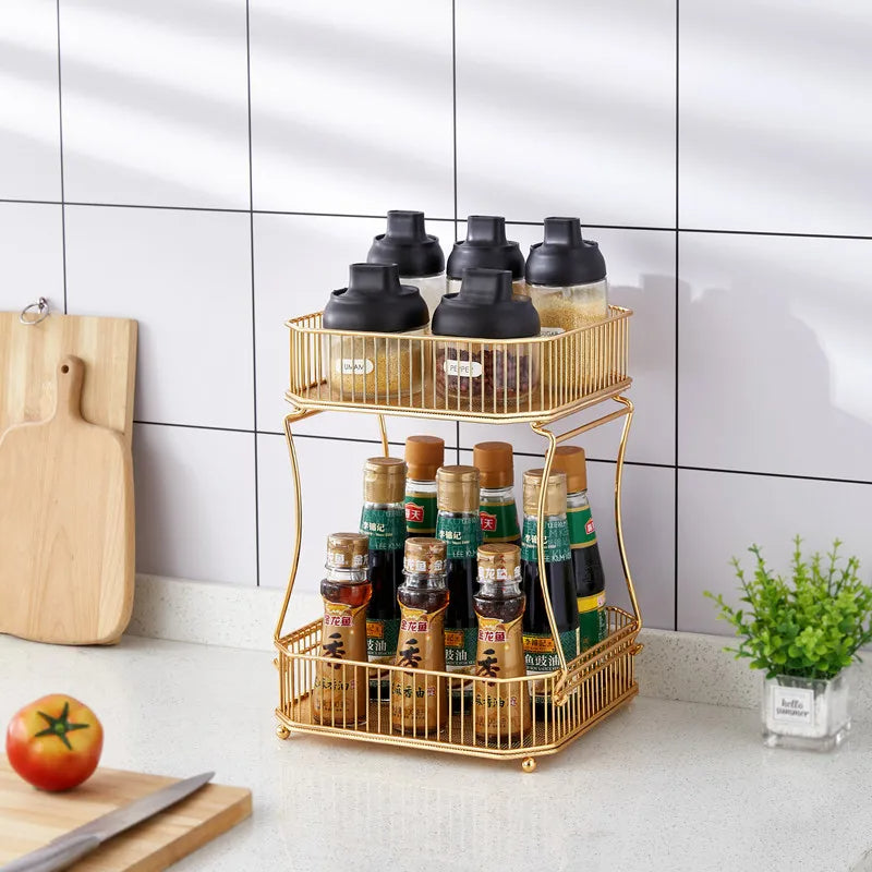 2-stöckiger Obstkorb – Große Kapazität, Abnehmbar, Modernes Design