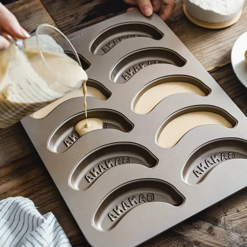 Madeleine Backform 10er Set – Antihaft Muffinform aus Kohlenstoffstahl für feine Gebäckkreationen