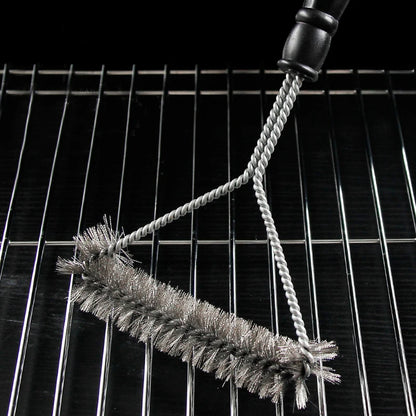 2er Set BBQ Reinigungsbürsten – Edelstahlborsten – Hitzebeständig – Antihaft – 30 cm