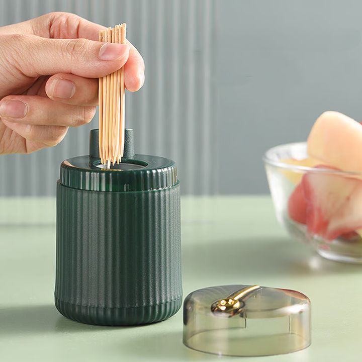 Automatischer Pop-up Zahnstocher Spender – Hygienisch, Einfach zu Handhaben, 2 Stück Set