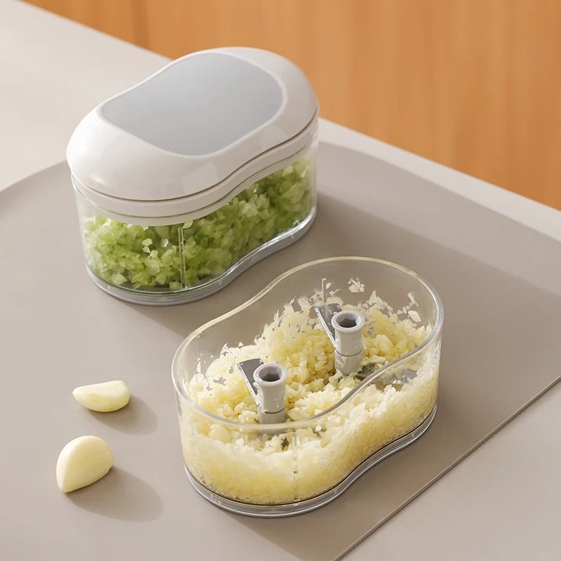 Manuelle Knoblauchschneider – Handbetriebene Küchenmaschine für Knoblauch, Ingwer & Gemüse