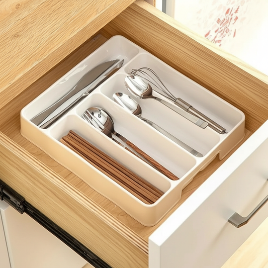 Besteck-Organizer aus Kunststoff